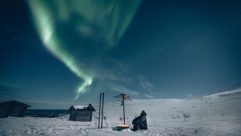 Aurora excursion in Muonio, Finland