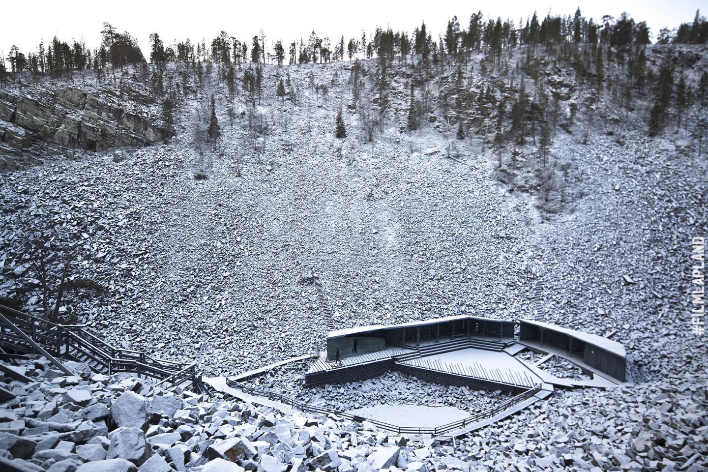 Wilderness amphitheater in Pyhätunturi, in Pyhä Finland