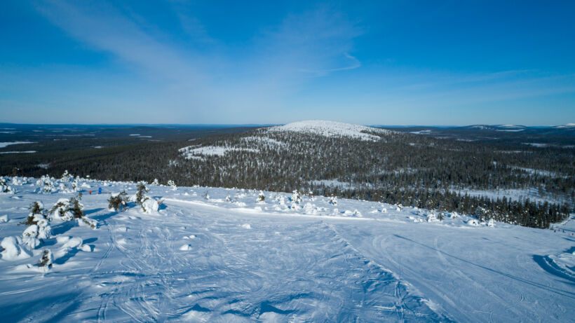 Dronella kuvattu Sallatunturi, Lappi.